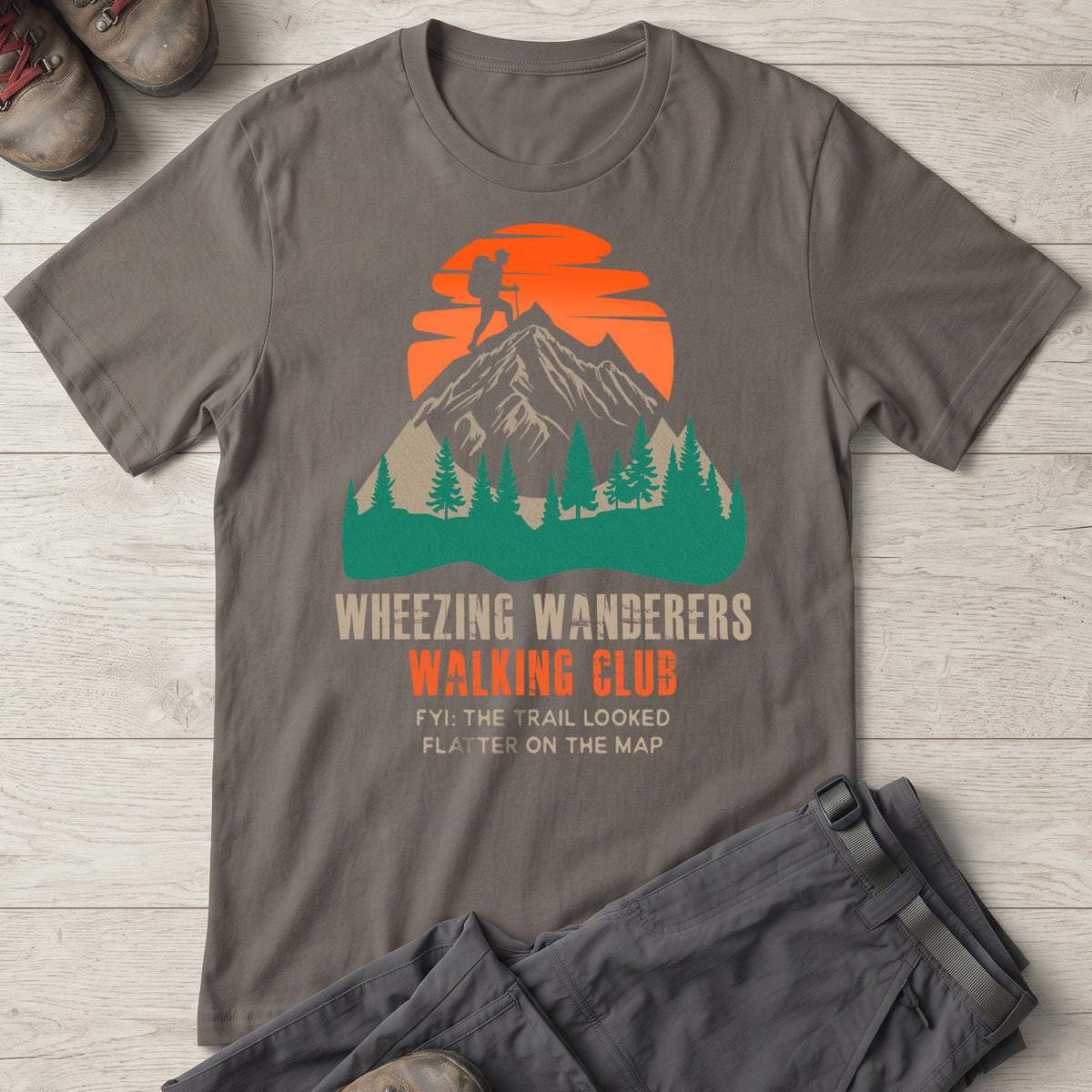 Wheezing Wanderers Walking Club T-Shirt
