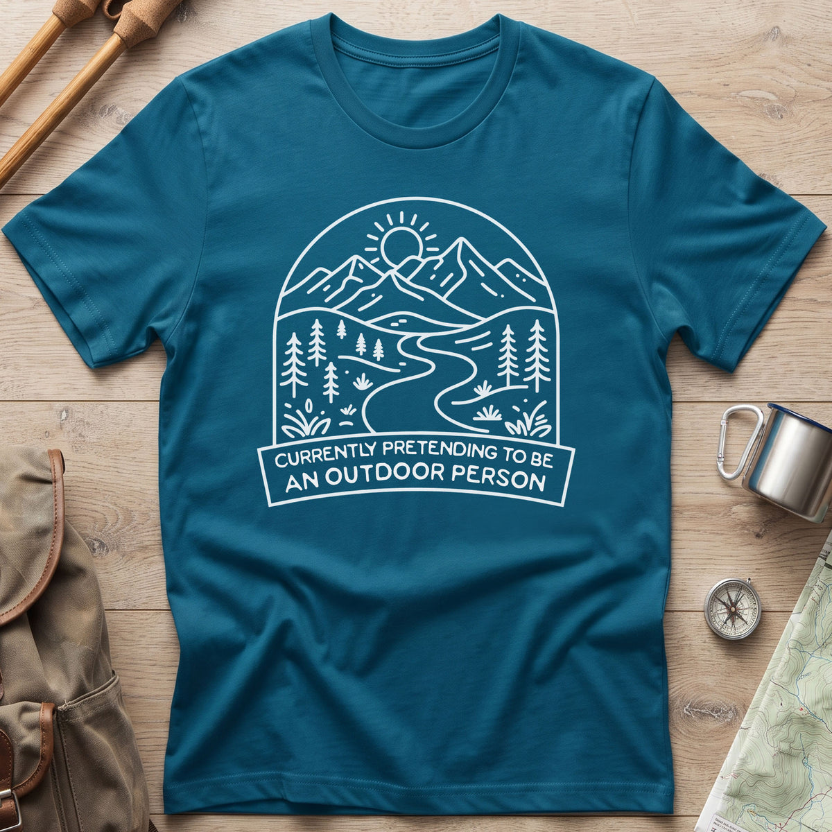 Currently Pretending To Be An Outdoor Person T-Shirt