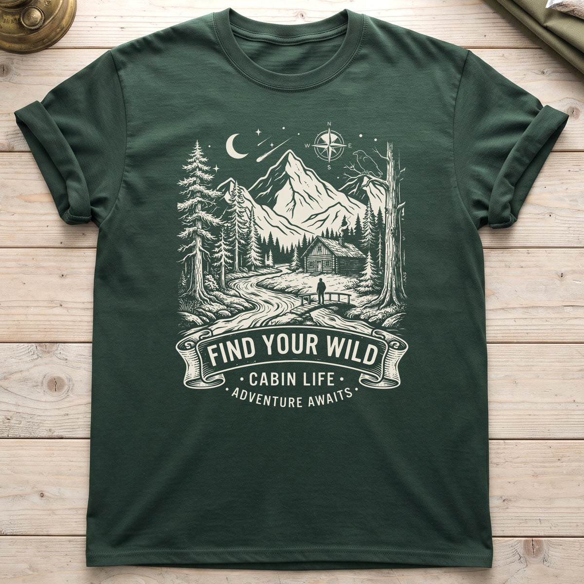 Find Your Wild Cabin Life T-Shirt