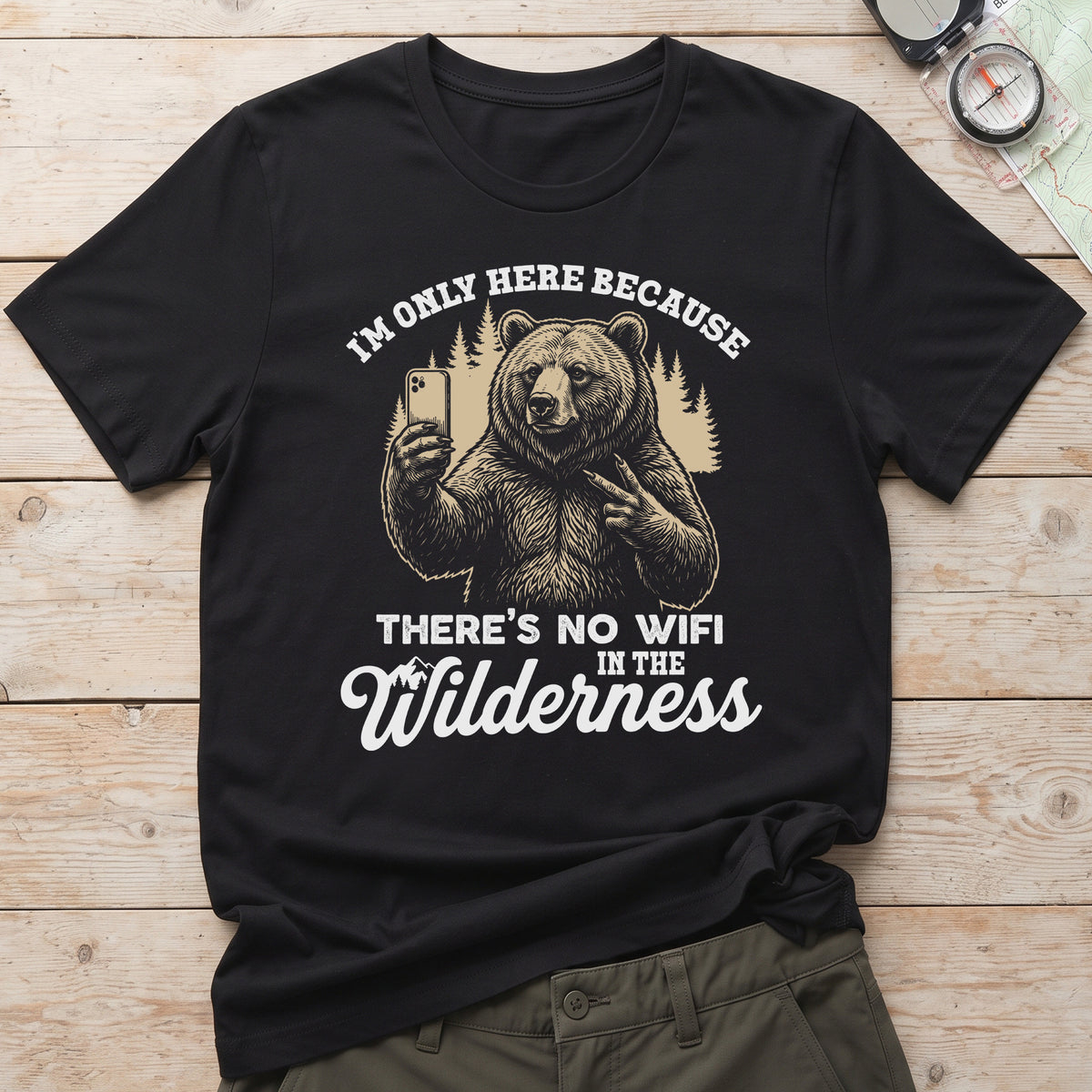 No Wifi In The Wilderness T-Shirt