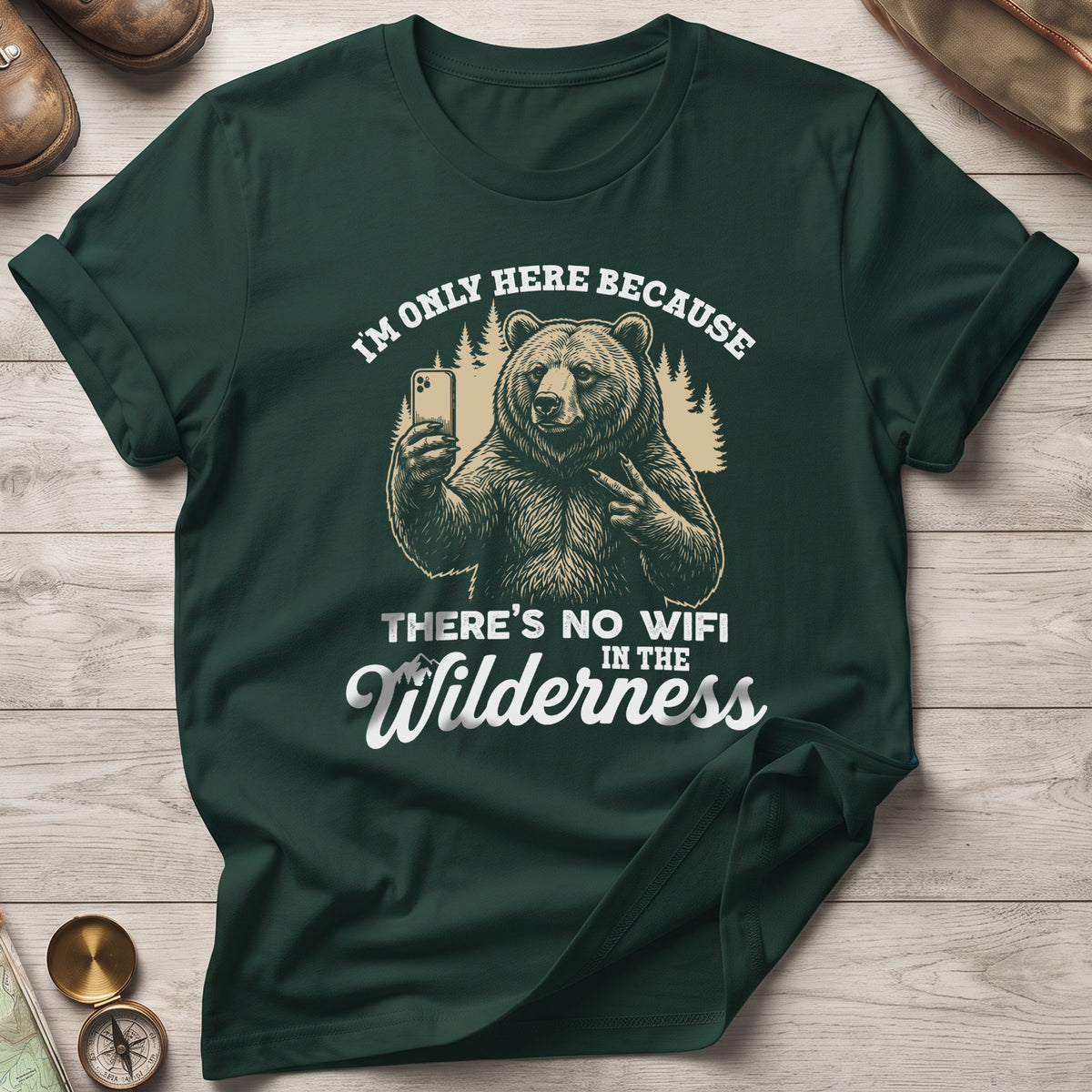 No Wifi In The Wilderness T-Shirt