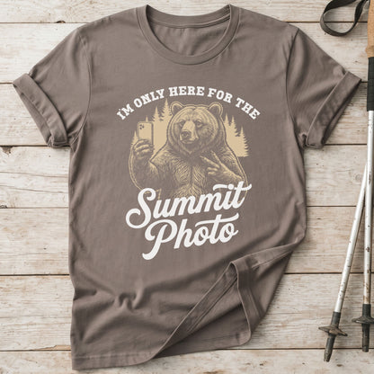 I'm Only Here For The Summit Photo Bear T-Shirt