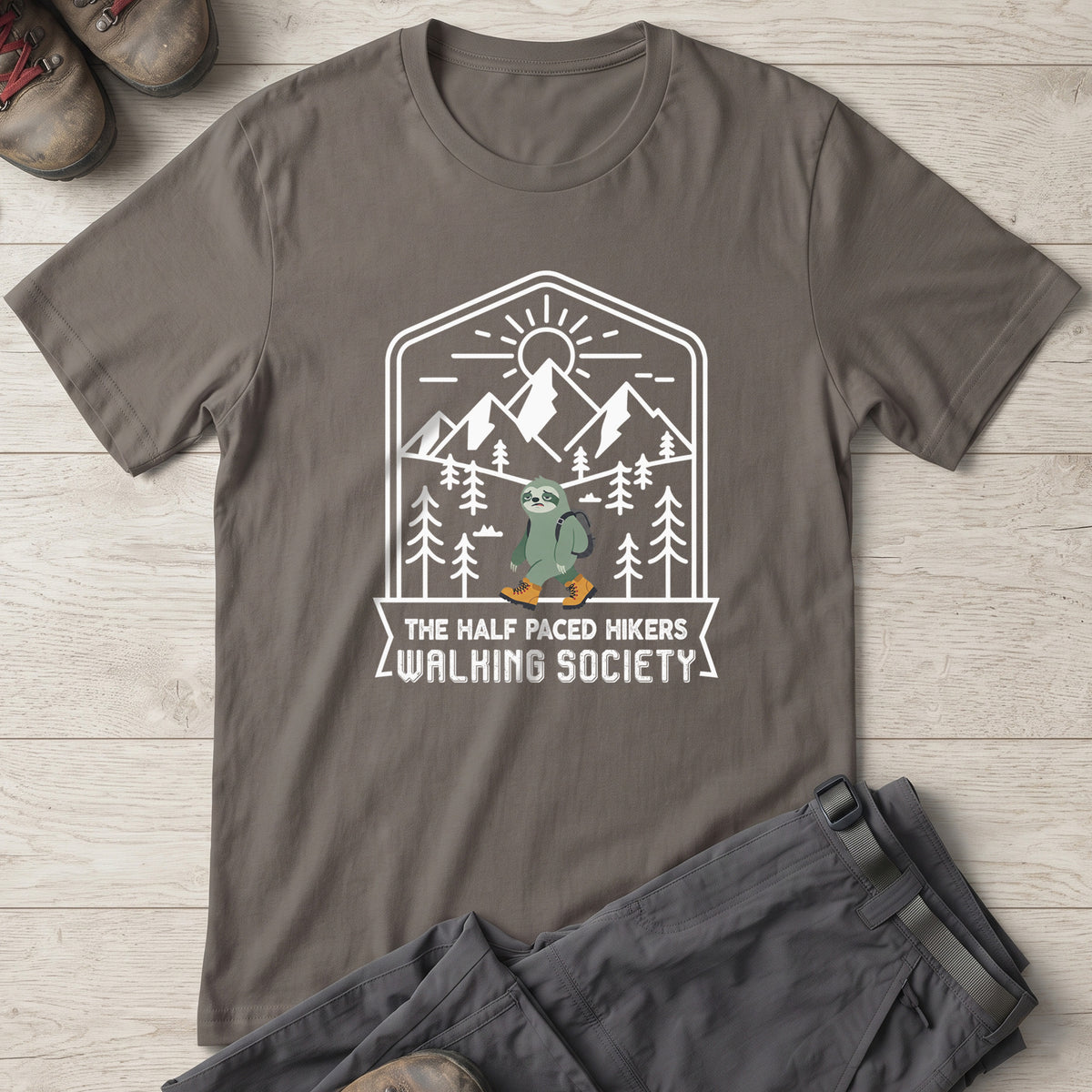 The Half Paced Hikers Walking Society T-shirt
