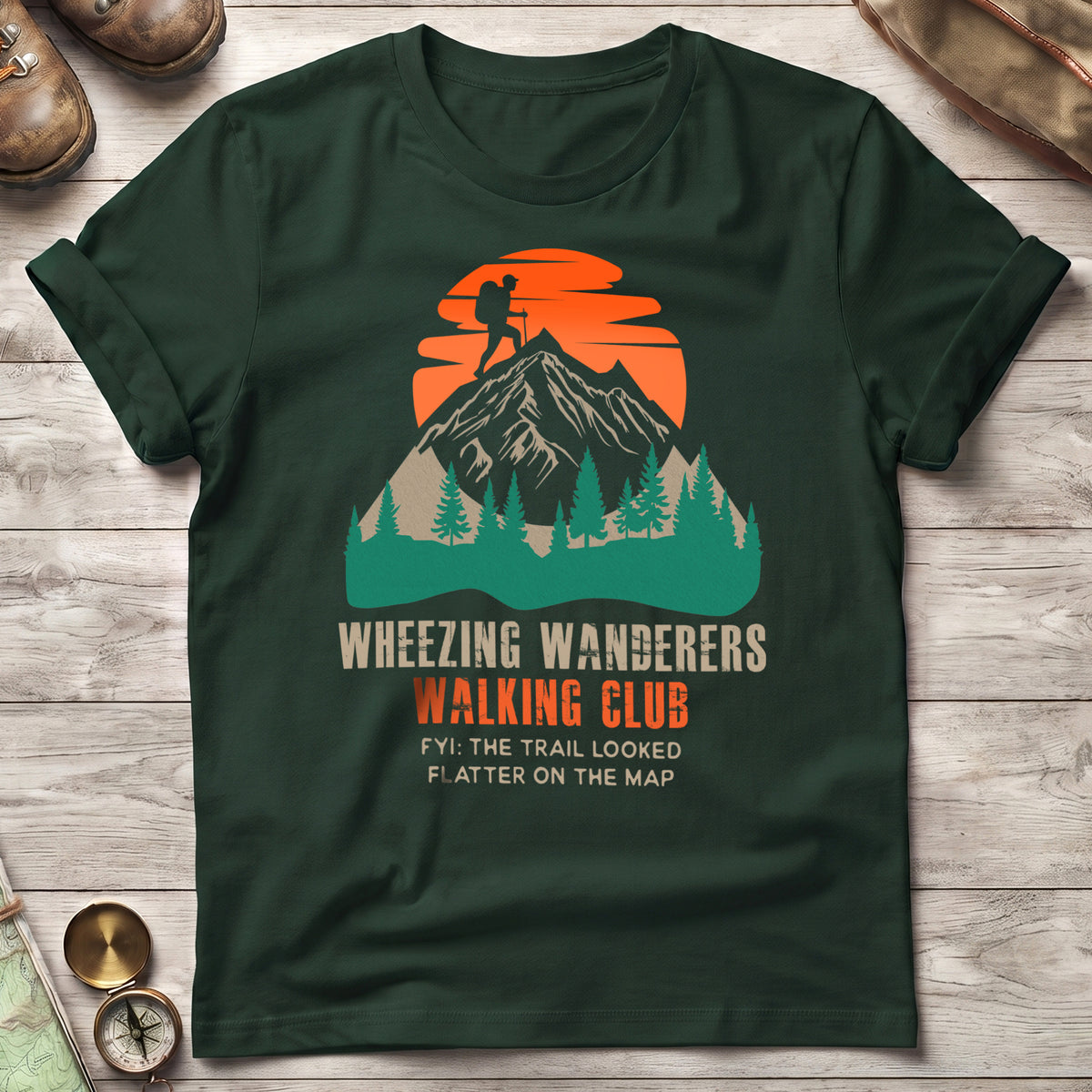 Wheezing Wanderers Walking Club T-Shirt