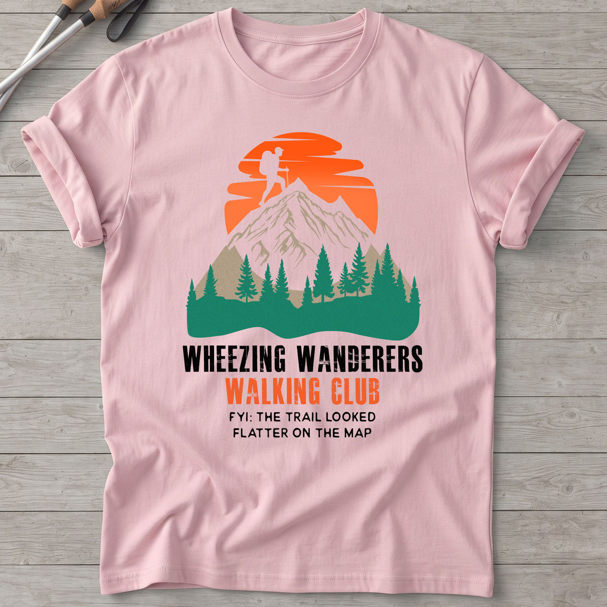 Wheezing Wanderers Walking Club T-Shirt