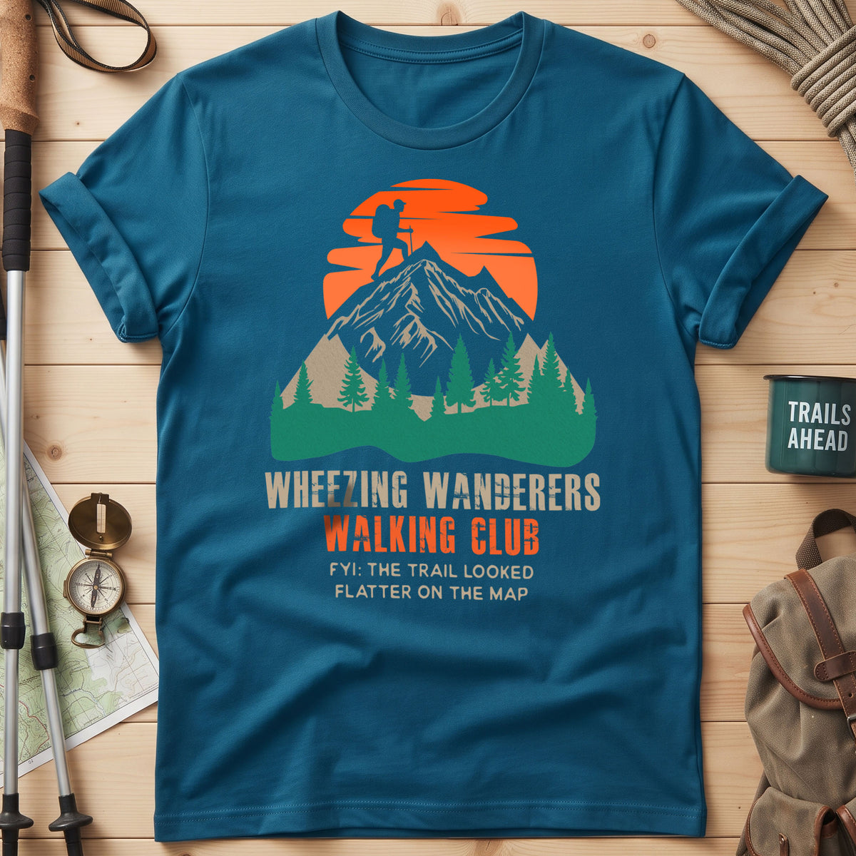 Wheezing Wanderers Walking Club T-Shirt
