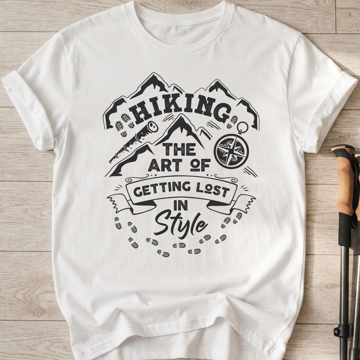 Hiking The Art Of Getting Lost In Style T-Shirt