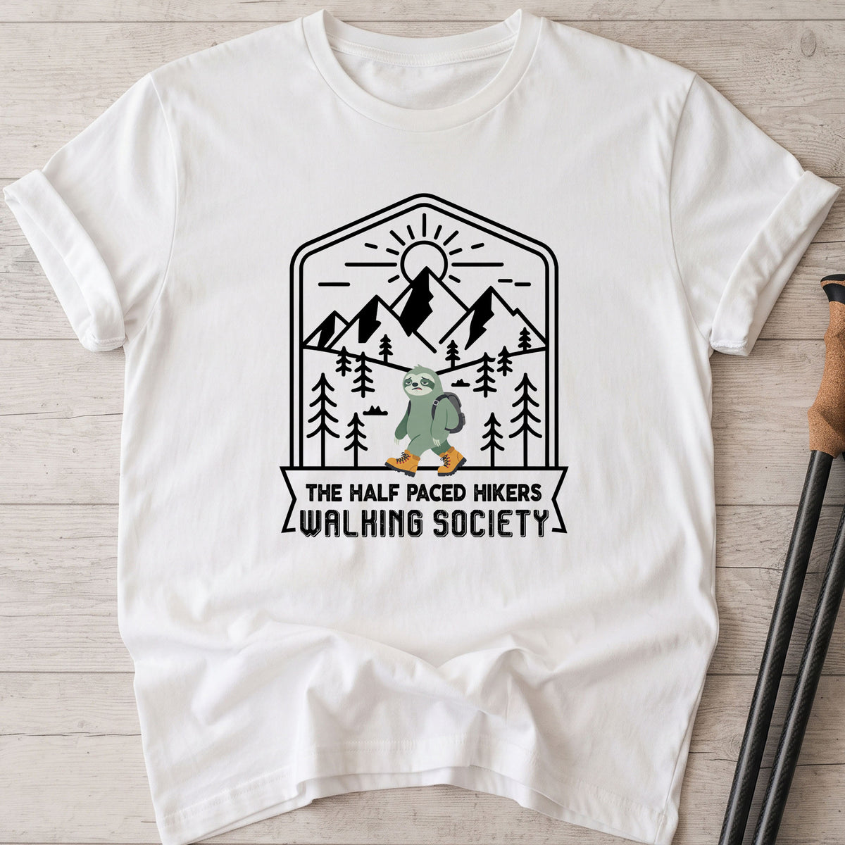 The Half Paced Hikers Walking Society T-shirt