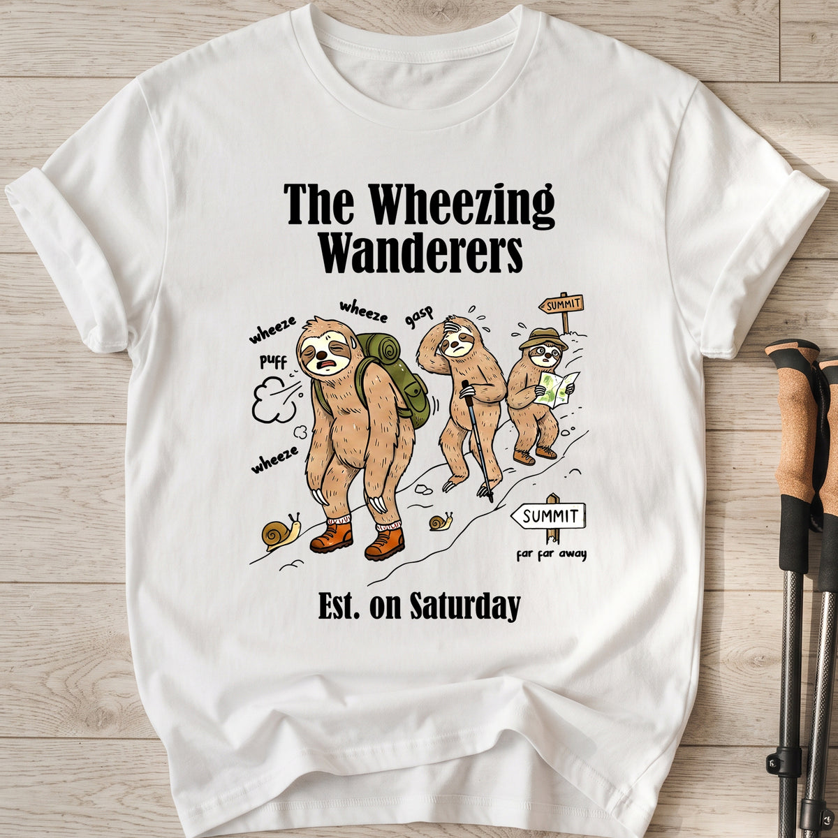 The Wheezing Wanderers Est on Saturday T-Shirt
