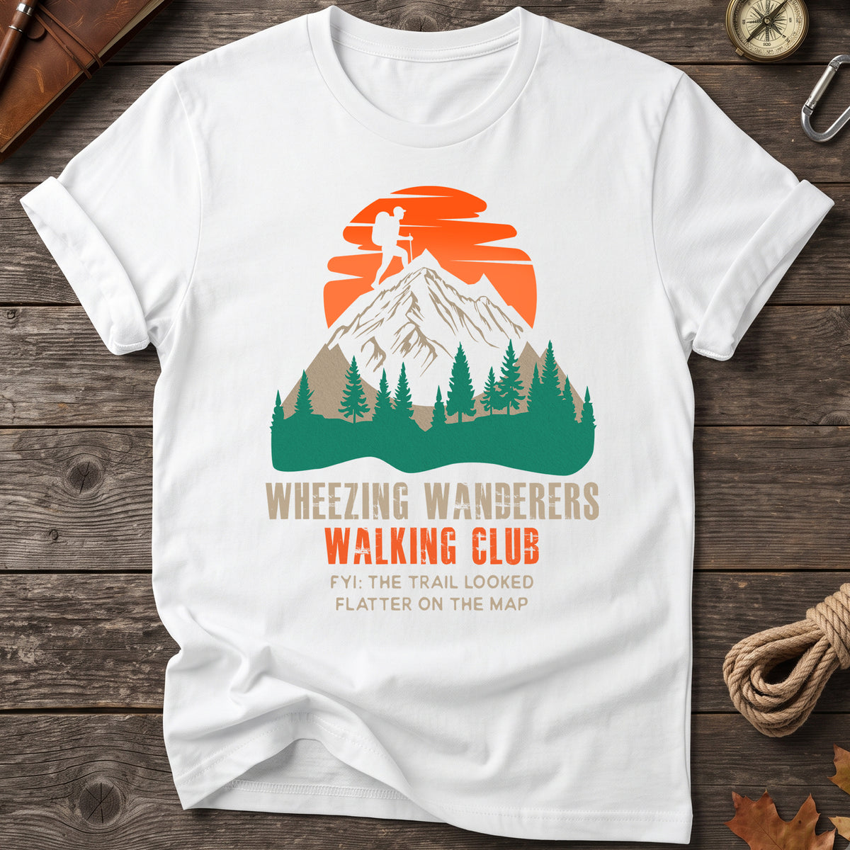 Wheezing Wanderers Walking Club T-Shirt